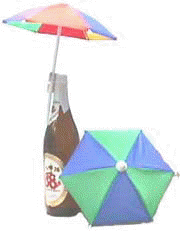 30 cm diameter plastic Promotional umbrella for Table top or Beer Bottle
